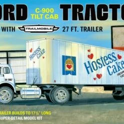 Cheap 💯 Hostess Ford C900 Tilt Cab Tractor w/Trailer 1/25 AMT Models ✔️