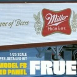 Best Sale 🌟 Miller Beer Fruehauf 40' Semi Trailer 1/25 AMT Models 😀