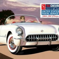 Cheapest 🎁 1953 Chevy Corvette in Collectible Tin 1/25 AMT Models 🔥