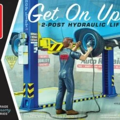 Buy ✨ Get On Up 2-Post Hydraulic Lift Garage Accessory Set #3 1/25 AMT Models 👍