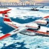 Cheapest 👍 Antonov An-74 'Coaler' Soviet Commercial/Cargo Aircraft 1/144 A-Model ✔️