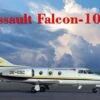 Cheap 🔔 Dassault Falcon 10 Early Corporate Jet Aircraft 1/72 A-Model 🎉