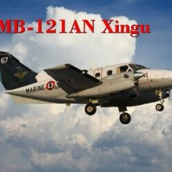 Discount 🧨 EMB121AN Xingu French Navy Twin-Turboprop Aircraft 1/72 A-Model 🎁