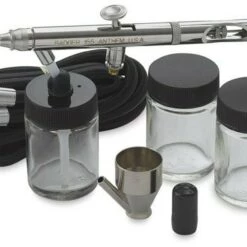 Best Sale 🎁 155 Anthem Deluxe Airbrush Set w/All Purpose Nozzle/Needle Siphon Bottom Feed Badger 🛒