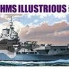 Deals ⭐ HMS Illustrious Aircraft Carrier Waterline 1/700 Aoshima ❤️