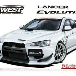 Best Sale 🤩 2007 Mitsubishi Lancer Evolution X 4-Door Car 1/24 Aoshima 💯