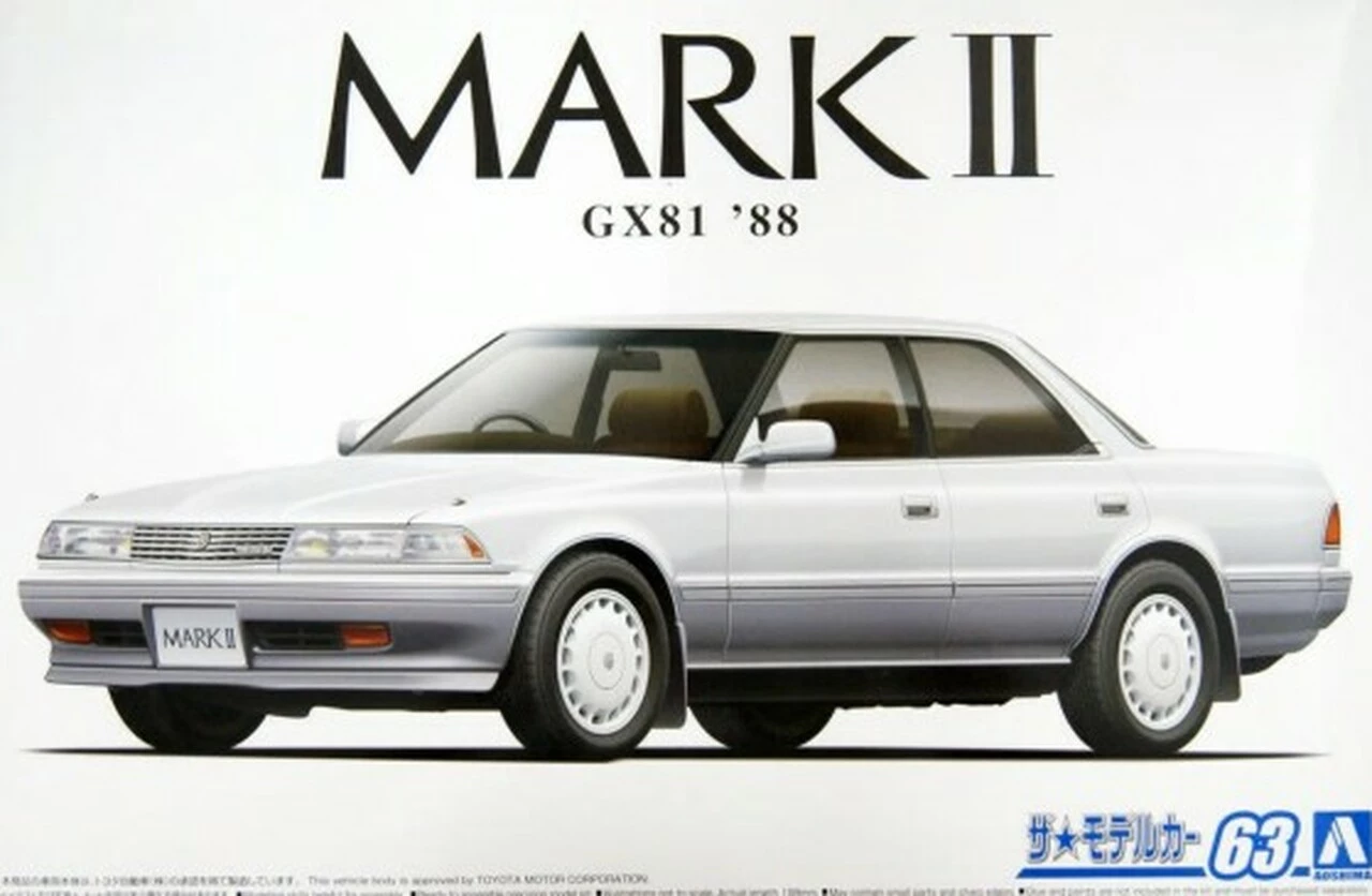 Cheap π 1988 Toyota Mark II GX81 2.0 Grande Twincam24 4-Door Car 1/24 Aoshima βοΈ 1 Cheap π 1988 Toyota Mark II GX81 2.0 Grande Twincam24 4-Door Car 1/24 Aoshima βοΈ