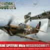 Hot Sale 😍 Spitfire Mk Ia & Messerschmitt Bf 109E-4 Dogfight Doubles Gift Set w/paint & glue 1/72 Airfix 🎉
