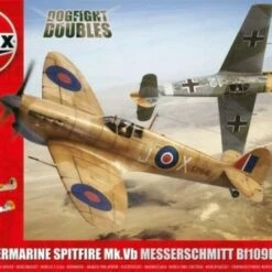 Buy 🎁 Spitfire Mk Vb & Messerschmitt Bf 109E-4 Dogfight Doubles Gift Set w/paint & glue 1/48 Airfix 💯
