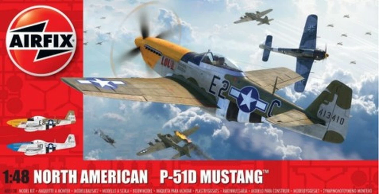Best Pirce ⭐ P-51D Mustang (Filletless Tails) USAAF Fighter 1/48 Airfix ✨ 1 Best Pirce ⭐ P-51D Mustang (Filletless Tails) USAAF Fighter 1/48 Airfix ✨