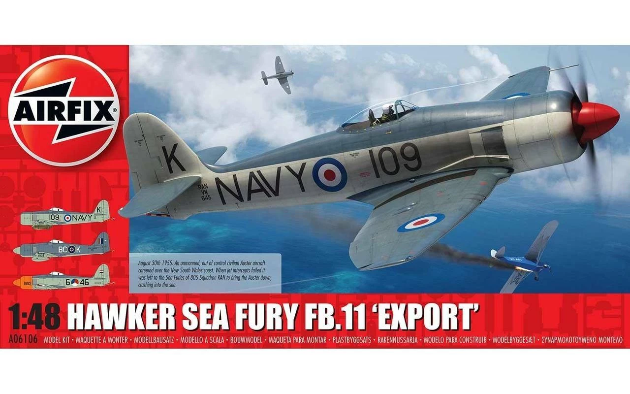 Outlet π€© Hawker Sea Fury FB II Export Edition Aircraft 1/48 Airfix π― 1 Outlet π€© Hawker Sea Fury FB II Export Edition Aircraft 1/48 Airfix π―