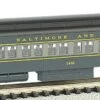 Top 10 🔥 72' Heavyweight Coach Car w/Lighted Interior Baltimore & Ohio N Scale Bachmann Trains ⌛