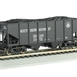 Best reviews of ✨ Baltimore & Ohio Capital Dome #723046 55-Ton 2-Bay USRA Outside Brace Hopper w/Coal R-T-R HO Bachmann Trains ✔️
