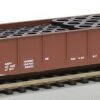 Coupon 😀 ACF 50' 6" Drop-End Gondola w/Tire Load Pennsylvania HO Scale Bachmann Trains 👏