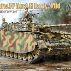 Discount 🔔 PzKpfw IV Ausf H Early/Mid German Tank (2 in 1) w/4 Crew 1/35 Border Model 🤩