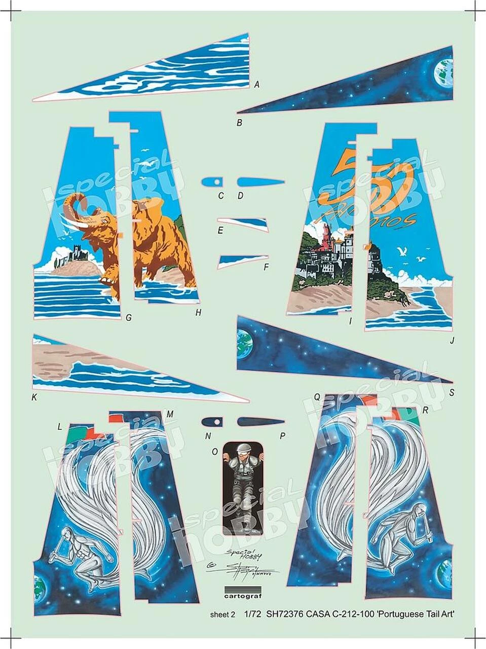 Promo π CASA C212-100 Portuguese Tail Arts Transport Aircraft 1/72 Special Hobby 𧨠7 Promo π CASA C212-100 Portuguese Tail Arts Transport Aircraft 1/72 Special Hobby 𧨠- Image 7