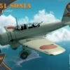 Brand new ✔️ Ki51 Sonia Japanese Assault Aircraft (2) (Starter) 1/144 Clear Prop Models ❤️