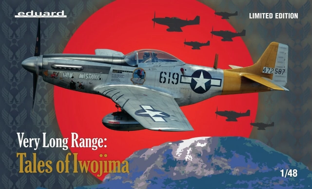 Best Pirce 𧨠Very Long Range: P-51D USAF WWII Fighter Tales of Iwo Jima 1/48 Eduard π 1 Best Pirce 𧨠Very Long Range: P-51D USAF WWII Fighter Tales of Iwo Jima 1/48 Eduard π