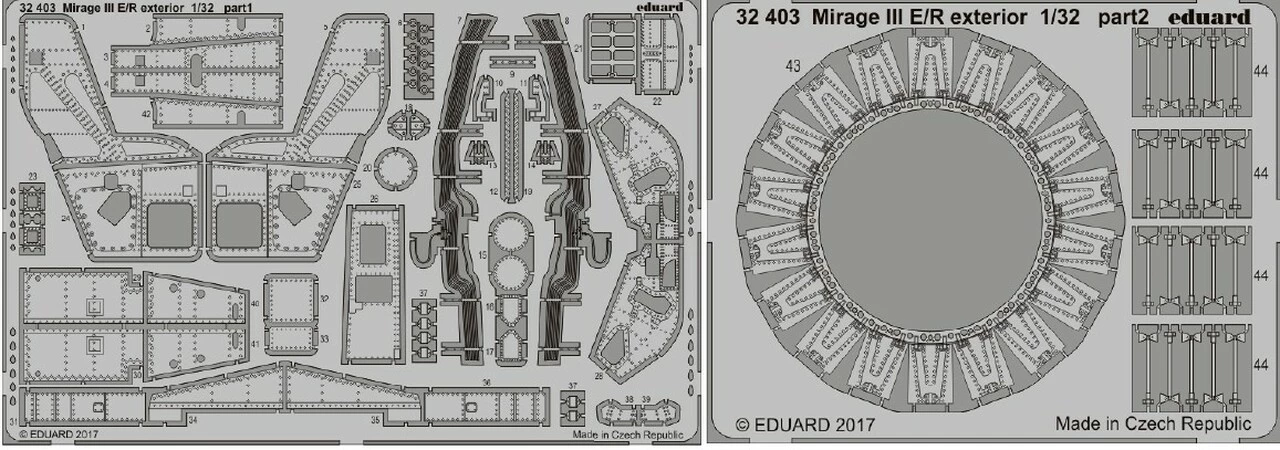 Best deal π Mirage III E/R Exterior for ITA 1/32 Eduard π 1 Best deal π Mirage III E/R Exterior for ITA 1/32 Eduard π