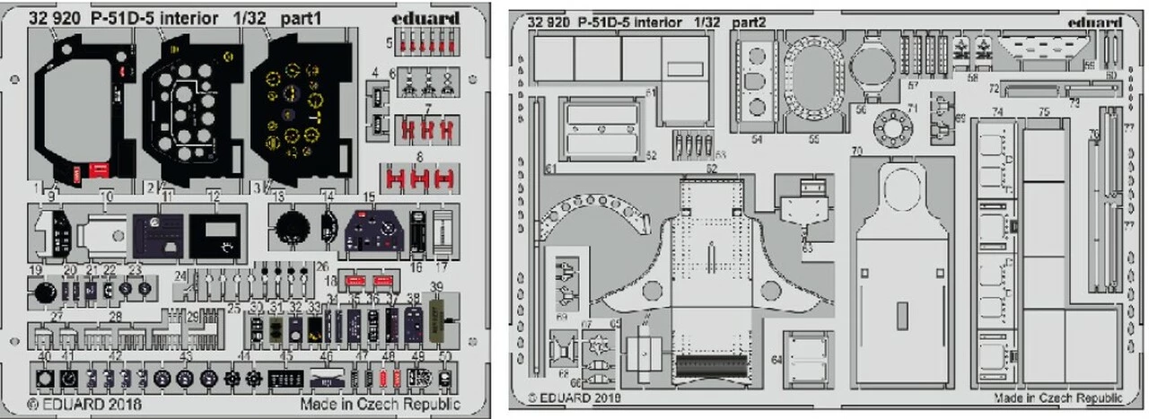 Best deal ⌛ P-51D5 Interior for RVL (Painted) 1/32 Eduard ✔️ 1 Best deal ⌛ P-51D5 Interior for RVL (Painted) 1/32 Eduard ✔️