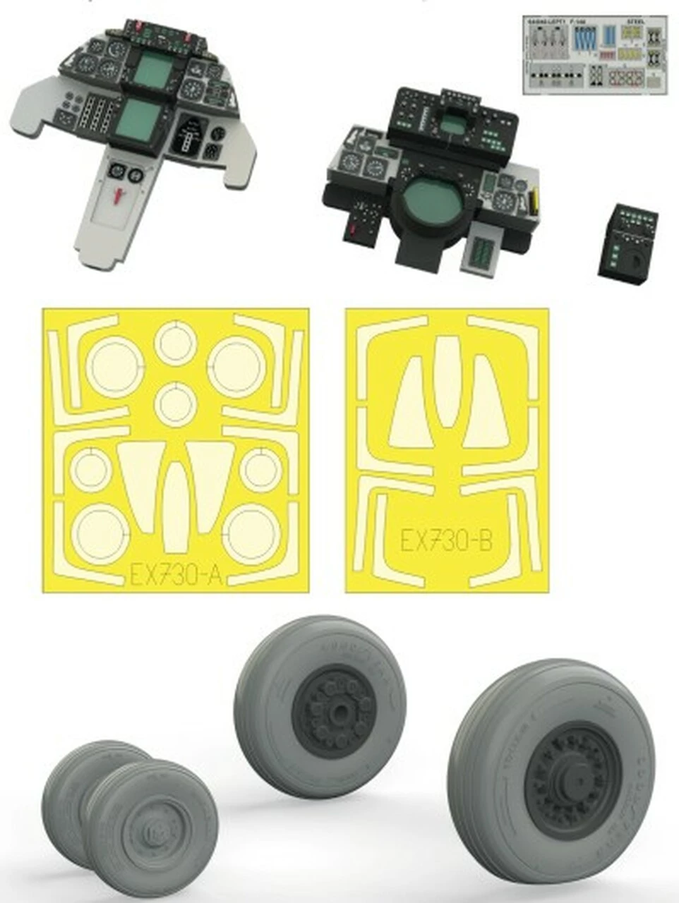 Wholesale ⭐ F-14A LooKplus w/Late Wheels for TAM (Photo-Etch & Resin) 1/48 Eduard ✨ 1 Wholesale ⭐ F-14A LooKplus w/Late Wheels for TAM (Photo-Etch & Resin) 1/48 Eduard ✨