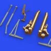 Brand new 🔔 B-17G Undercarriage Legs for HKM (Bronze & Resin) 1/48 Eduard ⭐