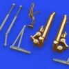 Best Pirce ✔️ B-17F Undercarriage Legs for HKM (Bronze & Resin) 1/48 Eduard 🔔