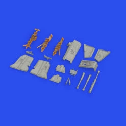 Best Pirce 👍 F-4B Undercarriage Legs for TAM (Bronze & Resin) 1/48 Eduard 💯