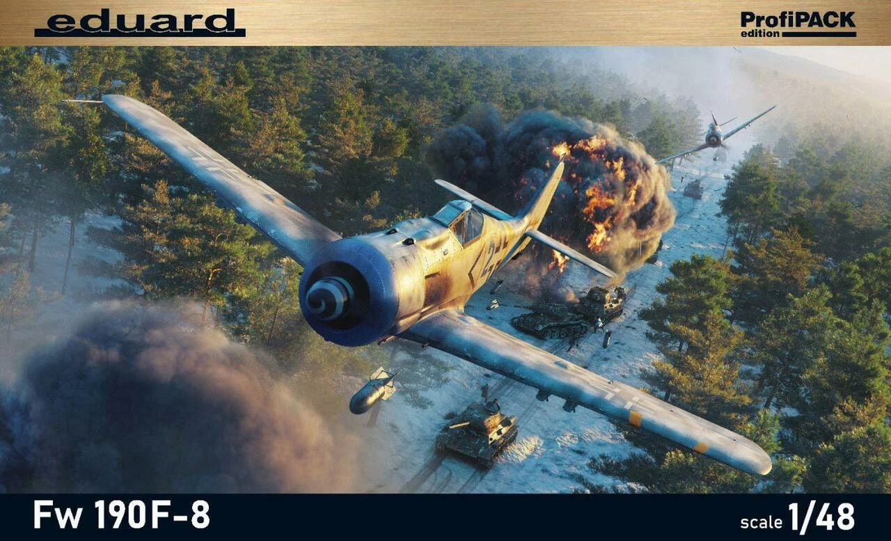 Best Sale π WWII Fw 190F-8 Fighter/Bomber (Profi-Pack Plastic Kit) 1/48 Eduard π 1 Best Sale π WWII Fw 190F-8 Fighter/Bomber (Profi-Pack Plastic Kit) 1/48 Eduard π