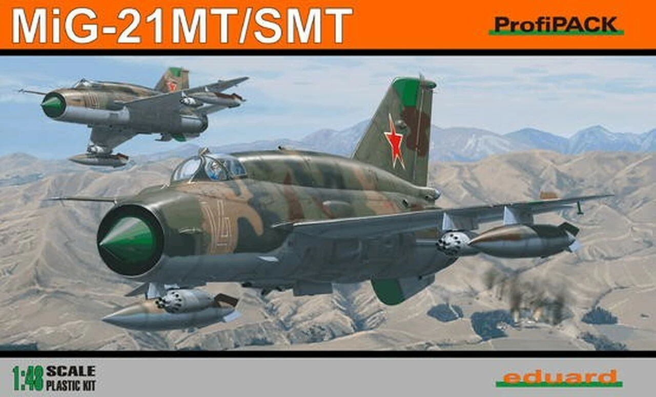 Brand new π― MiG-21 SMT Fighter (Profi-Pack Plastic Kit) 1/48 Eduard π 1 Brand new π― MiG-21 SMT Fighter (Profi-Pack Plastic Kit) 1/48 Eduard π