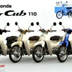 Promo 🧨 Honda Super Cub C110 Street Scooter (Blue) (Snap) 1/12 Fujimi 🌟
