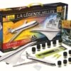Best Pirce ❤️ Caravelle & Concorde French Airliners w/Paint, Glue & Heller History Book (French Text) 1/100 Heller 🤩