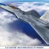 Promo 🤩 F-22 Raptor Blue Nose Detail Up Version Fighter (Ltd Edition) 1/48 Hasegawa ✔️