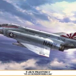 Promo 🧨 F-4B/N Phantom II VF-111 Sundowners CAG USN Fighter (Ltd Edition) 1/48 Hasegawa 🔔