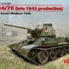 New 👏 T-34/76 Late 1943 Production Soviet Medium Tank 1/35 ICM Models 🎉
