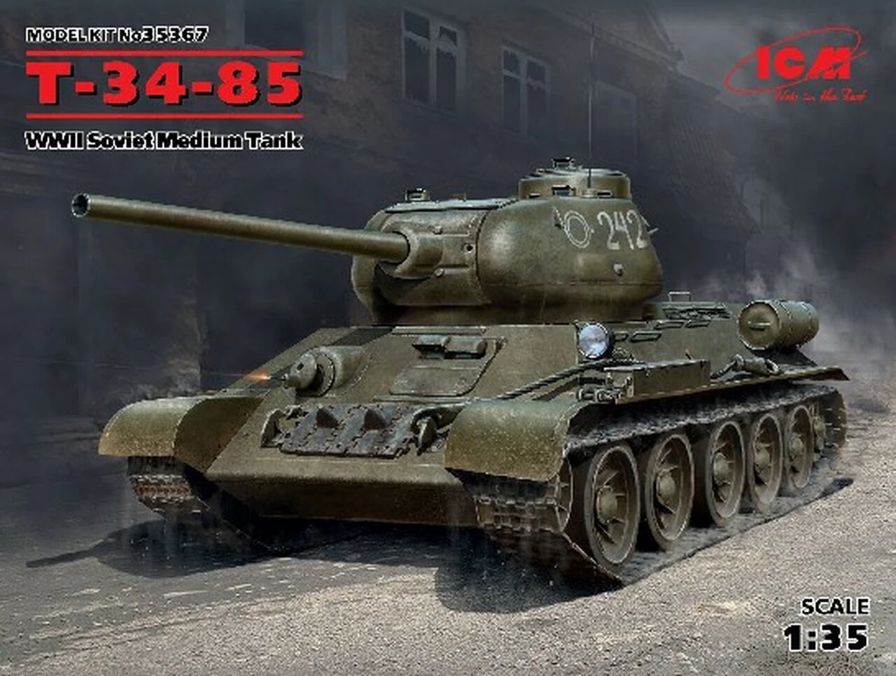 Outlet β€οΈ T-34/85 WWII Soviet Medium Tank 1/35 ICM Models π 1 Outlet β€οΈ T-34/85 WWII Soviet Medium Tank 1/35 ICM Models π