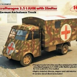 Wholesale ✔️ Lastkraftwagen 3.5t AHN with Shelter WWII German Ambulance Truck 1/35 ICM Models 🎉