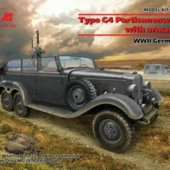 Promo 🎁 WWII German G4 Staff Car w/Armament 1/35 ICM Models ✨