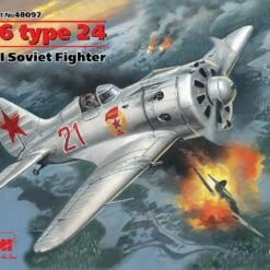 Budget 🎉 I-16 Type 24 WWII Soviet Fighter 1/48 ICM Models 🧨