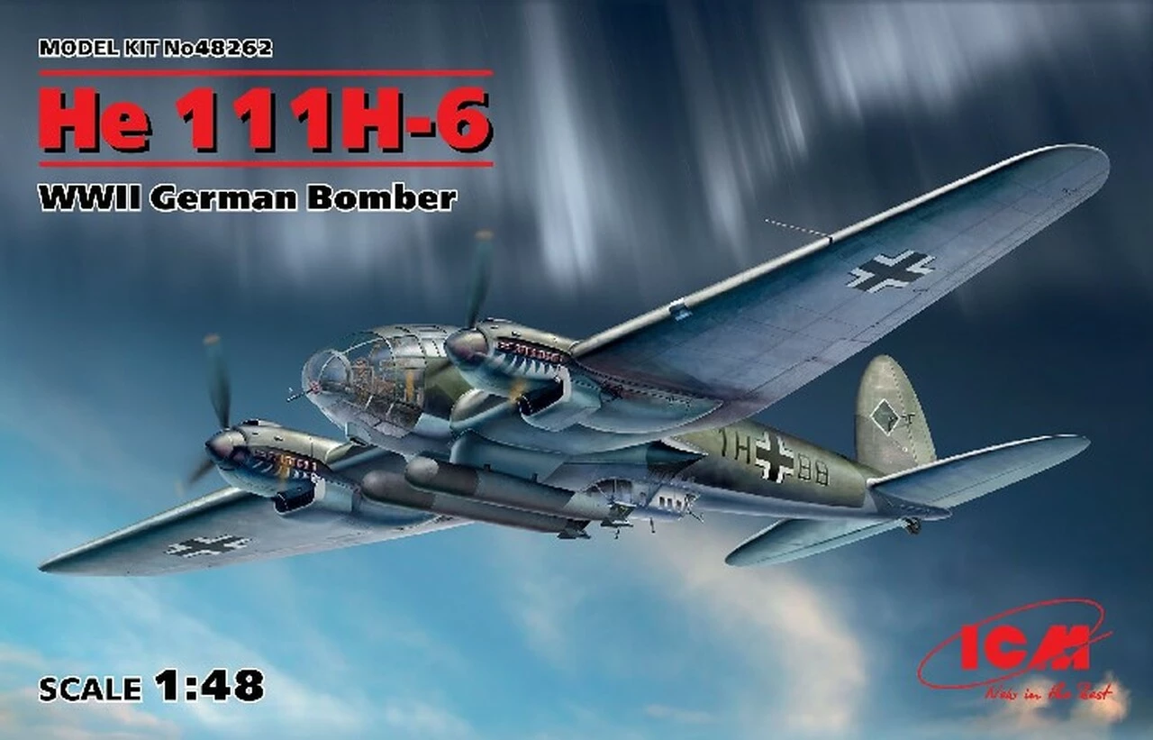 Coupon ❤️ He 111H-6 WWII German Bomber 1/48 ICM Models ✔️ 1 Coupon ❤️ He 111H-6 WWII German Bomber 1/48 ICM Models ✔️