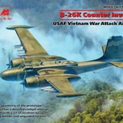 Top 10 ⭐ USAF B-26K Counter Invader Attack Aircraft Vietnam War 1/48 ICM Models 😍