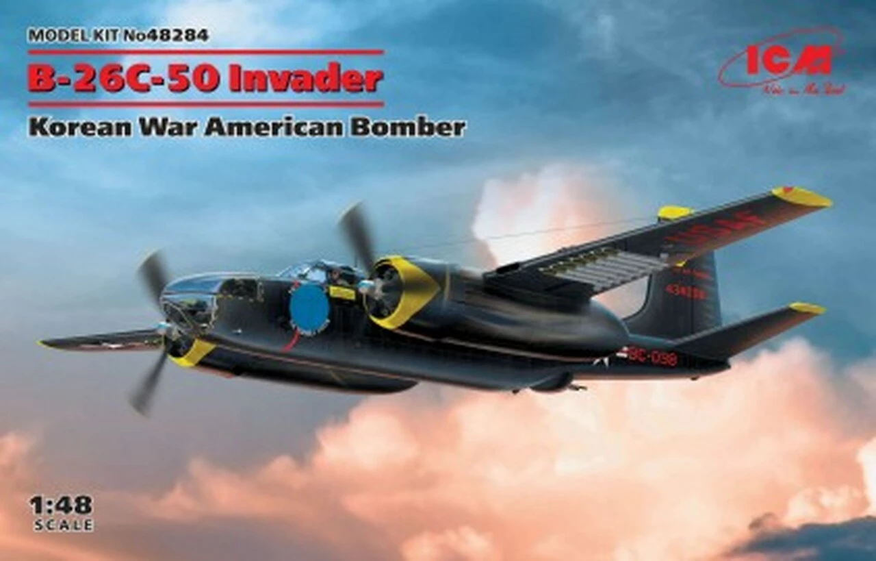 Outlet π B-26C-50 Invader Korean War American Bomber 1/48 ICM Models π 1 Outlet π B-26C-50 Invader Korean War American Bomber 1/48 ICM Models π