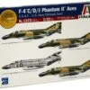 Top 10 🎁 F-4C/D/J Phantom II Aces USAF/USN Vietnam Fighter 1/72 Italeri 🤩