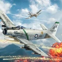 Top 10 🛒 Skyraider A-1H USN Fighter/Bomber 1/48 Italeri 💯