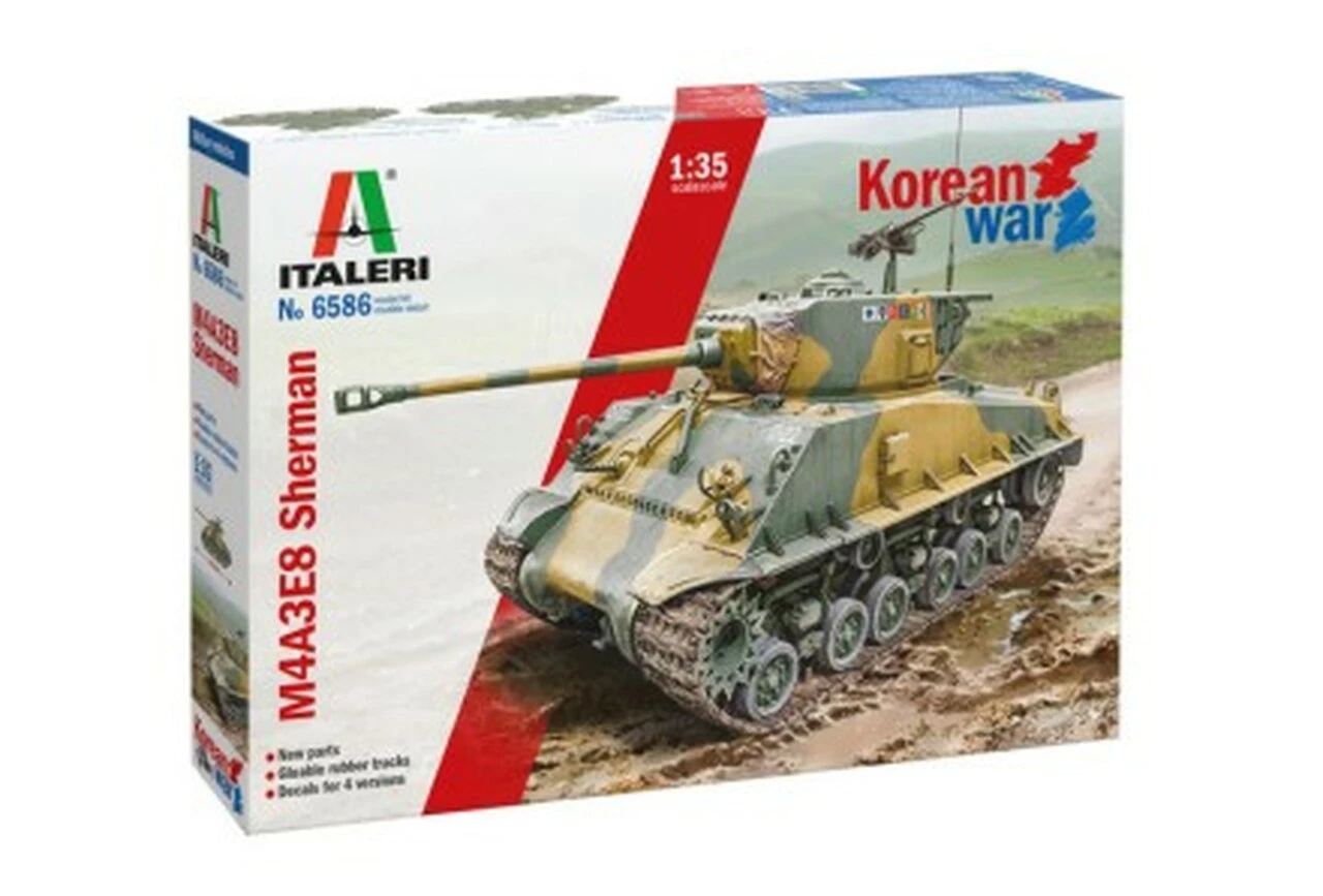 Buy π M4A3E8 Sherman Tank Korean War 1/35 Italeri π 1 Buy π M4A3E8 Sherman Tank Korean War 1/35 Italeri π