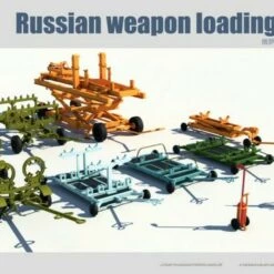 Best Sale ❤️ Russian Weapon Loading Carts (8) 1/48 Kitty Hawk Models 👍