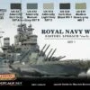 Outlet ⭐ Royal Navy WWII Eastern Approach Early War Camouflage Paint Set #1 Lifecolor 🔥