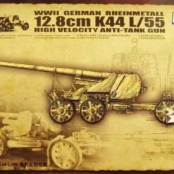 New ⌛ WWII German Rheinmetall 12.8cm K44 L/55 High Anti-Tank Gun 1/35 Great Wall Hobby ✨
