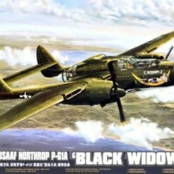 New ⌛ WWII USAAF P-61A Black Widow Glass Nose Aircraft 1/48 Great Wall Hobby ✔️