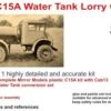Budget ⭐ C15A Cab 13 Water Tank Lorry Truck 1/35 LZ Models ✔️